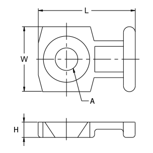 Nylon Cable Tie Low Profile Mounts | Screw Fixing Low Profile Mounts ...